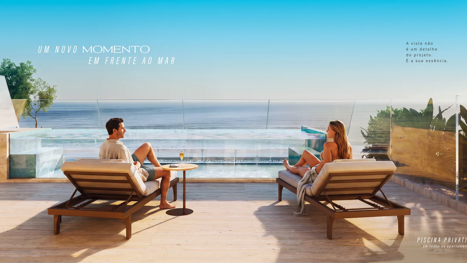 Arina Residenza · varanda frente mar da residência