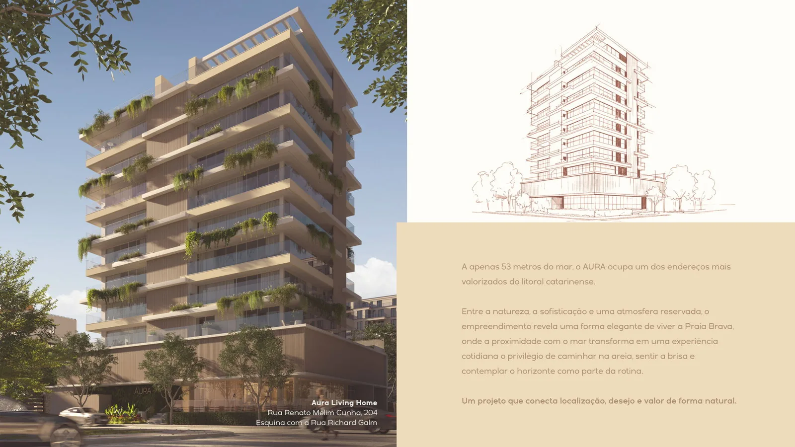 AURA Living Home · fachada do edifício