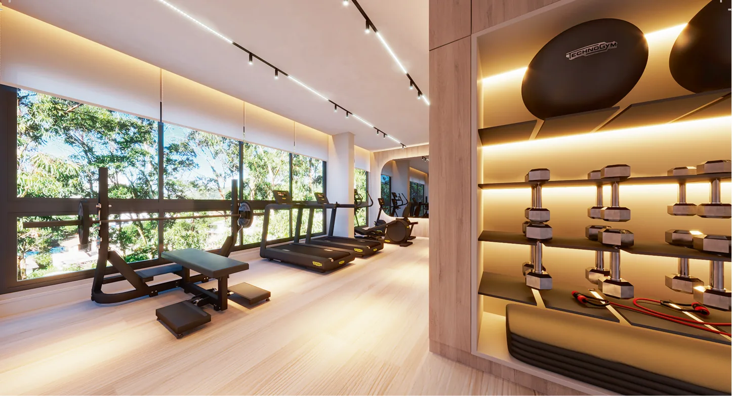 Brava Eco Home · academia com vista para o verde