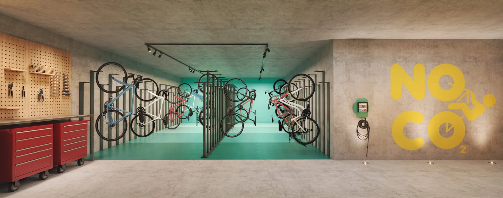 Brava Ocean · bicicletário e espaço bike