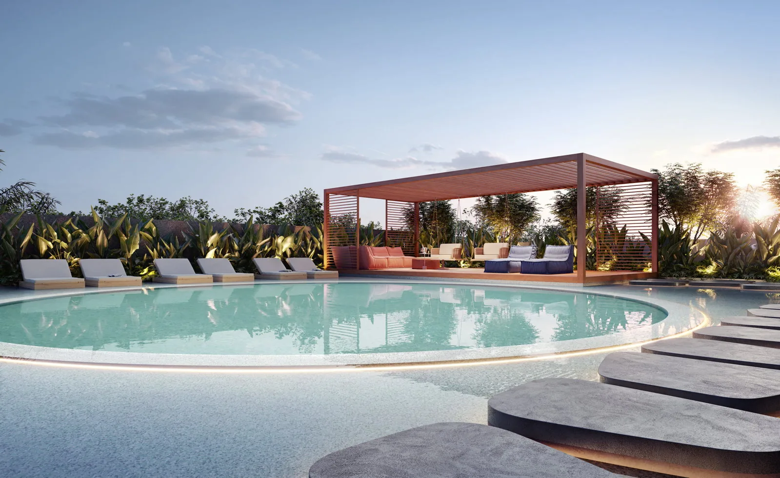 Brava Ocean · piscina infantil e prainha no pavimento de lazer