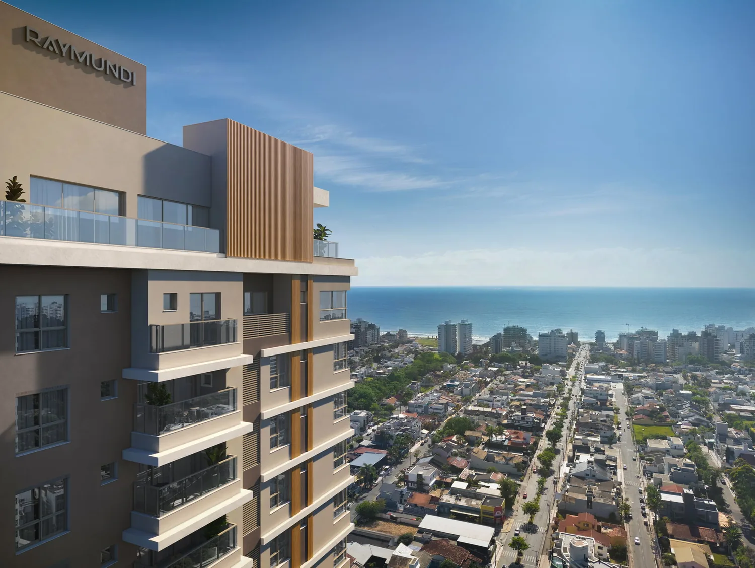 Drummond · o edifício visto do alto, na Praia Brava