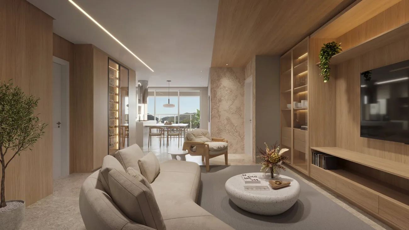 Drummond · living do apartamento tipo