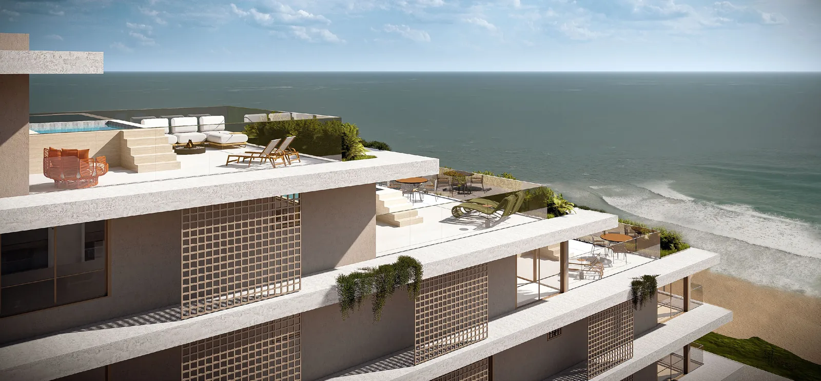 Penthouses do Jade Ocean, últimos pavimentos