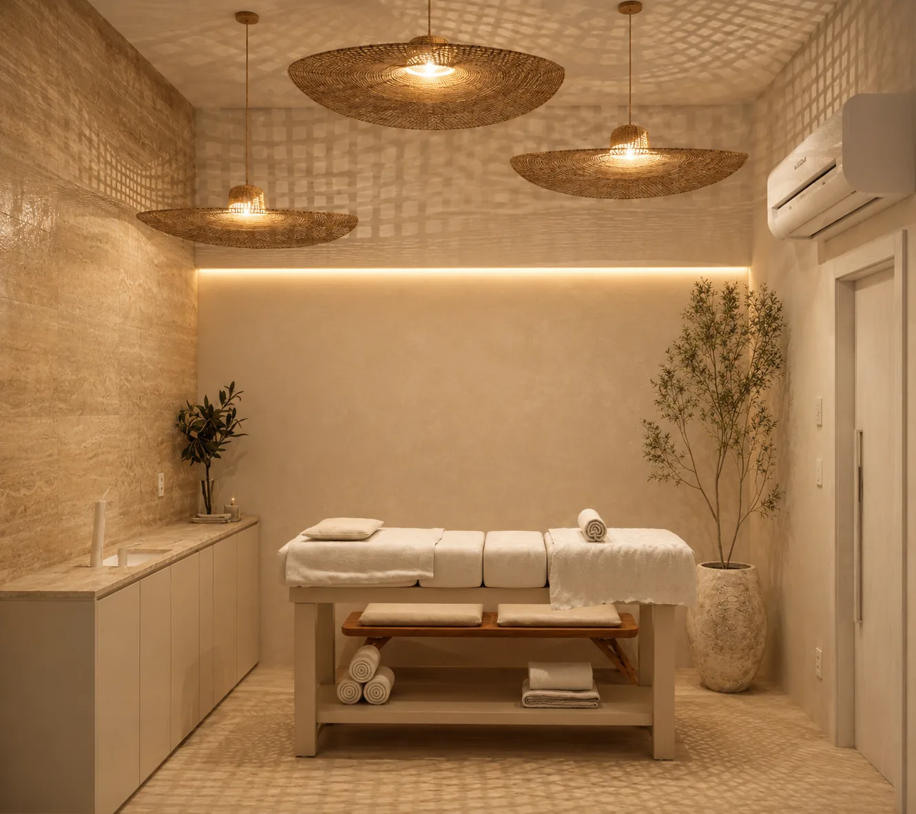 Jardins da Brava: sala de massagem