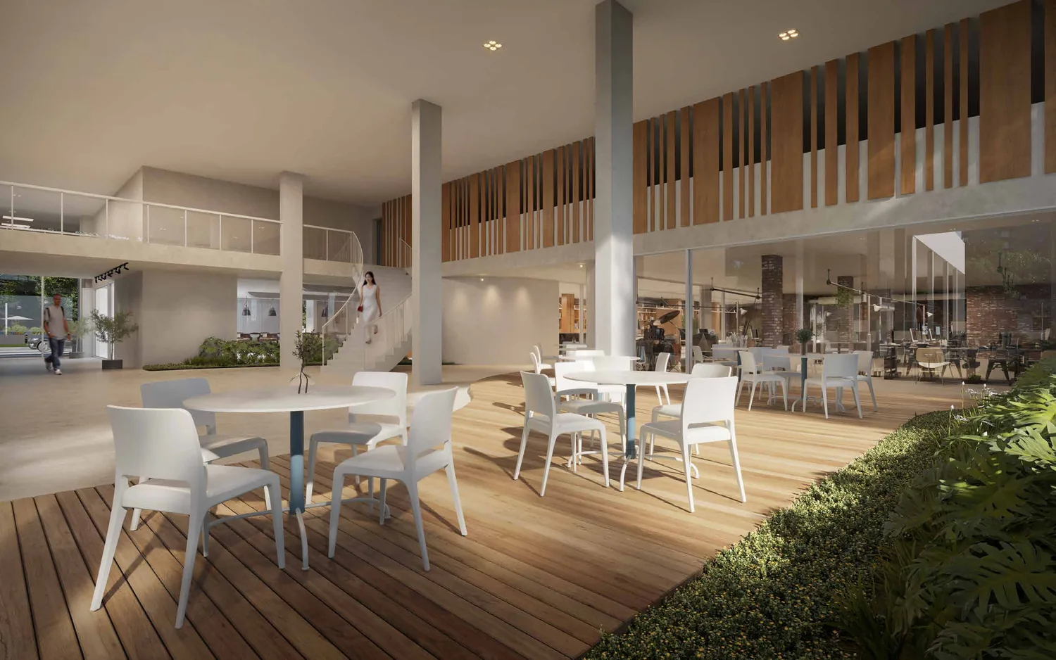 Moratta · varanda gourmet coletiva com deck