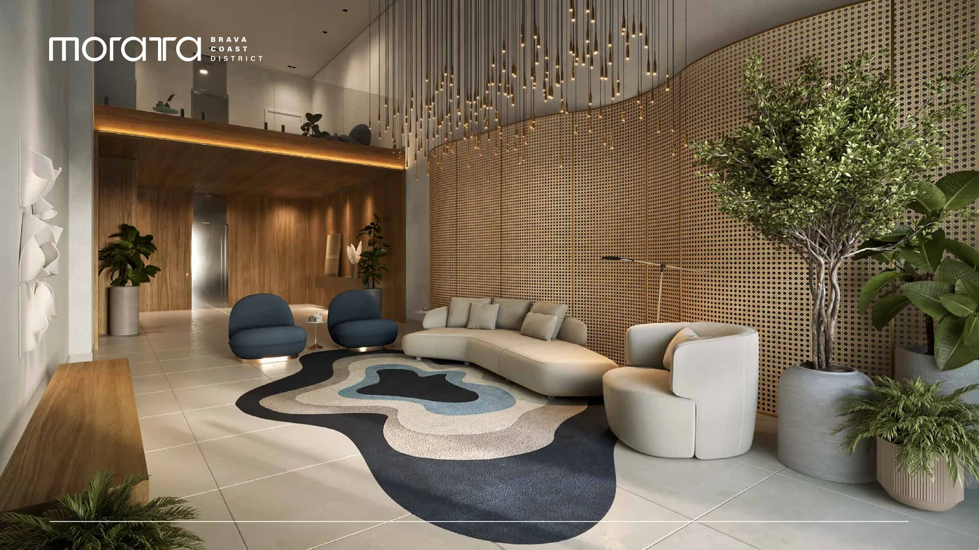 Moratta · lobby residencial decorado