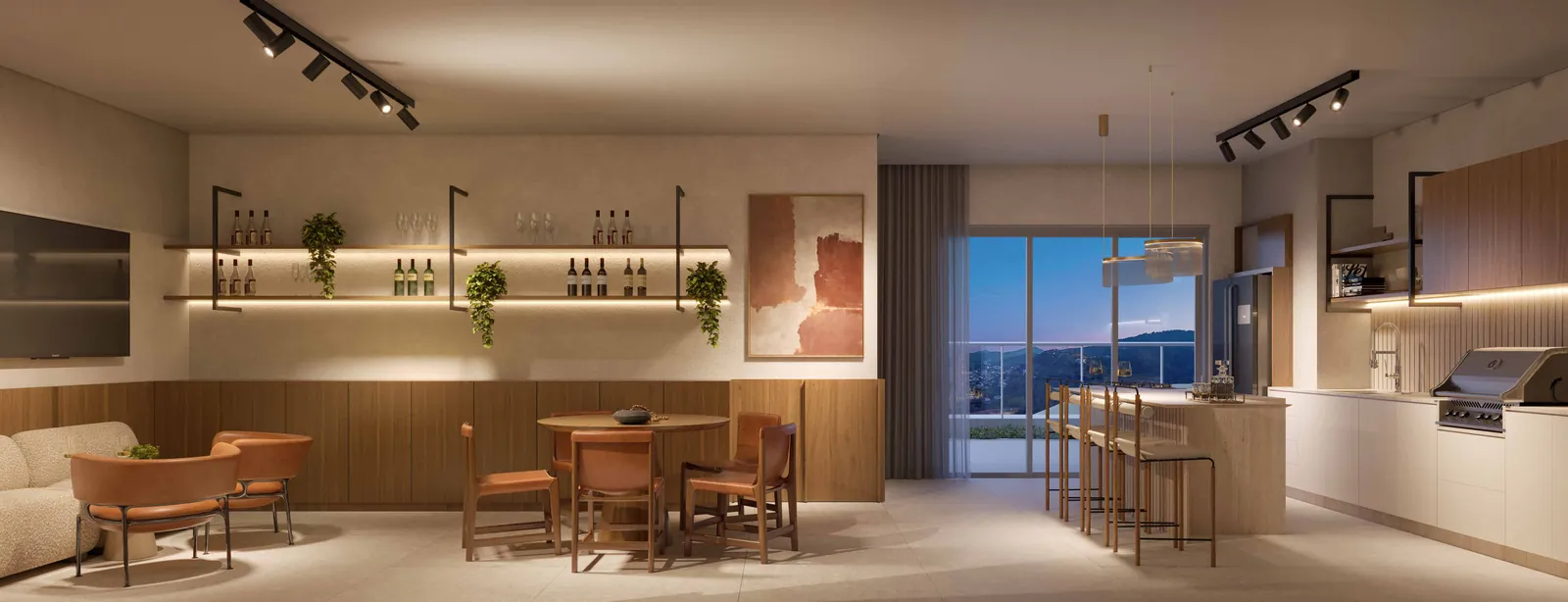 Moratta · contadora / living com vista
